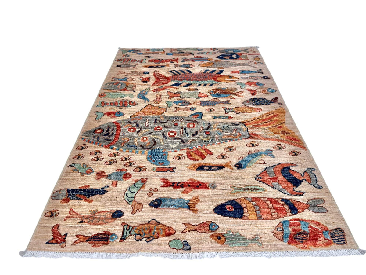 Fine Ariana - Oceanic (3'04"x5'00") ivory/multicolor