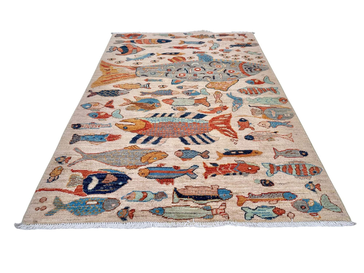Fine Ariana - Oceanic (3'04"x5'00") ivory/multicolor