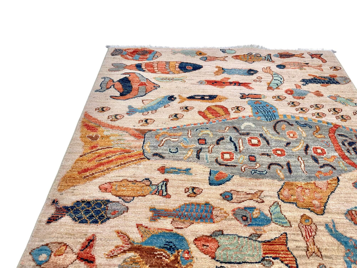 Fine Ariana - Oceanic (3'04"x5'00") ivory/multicolor