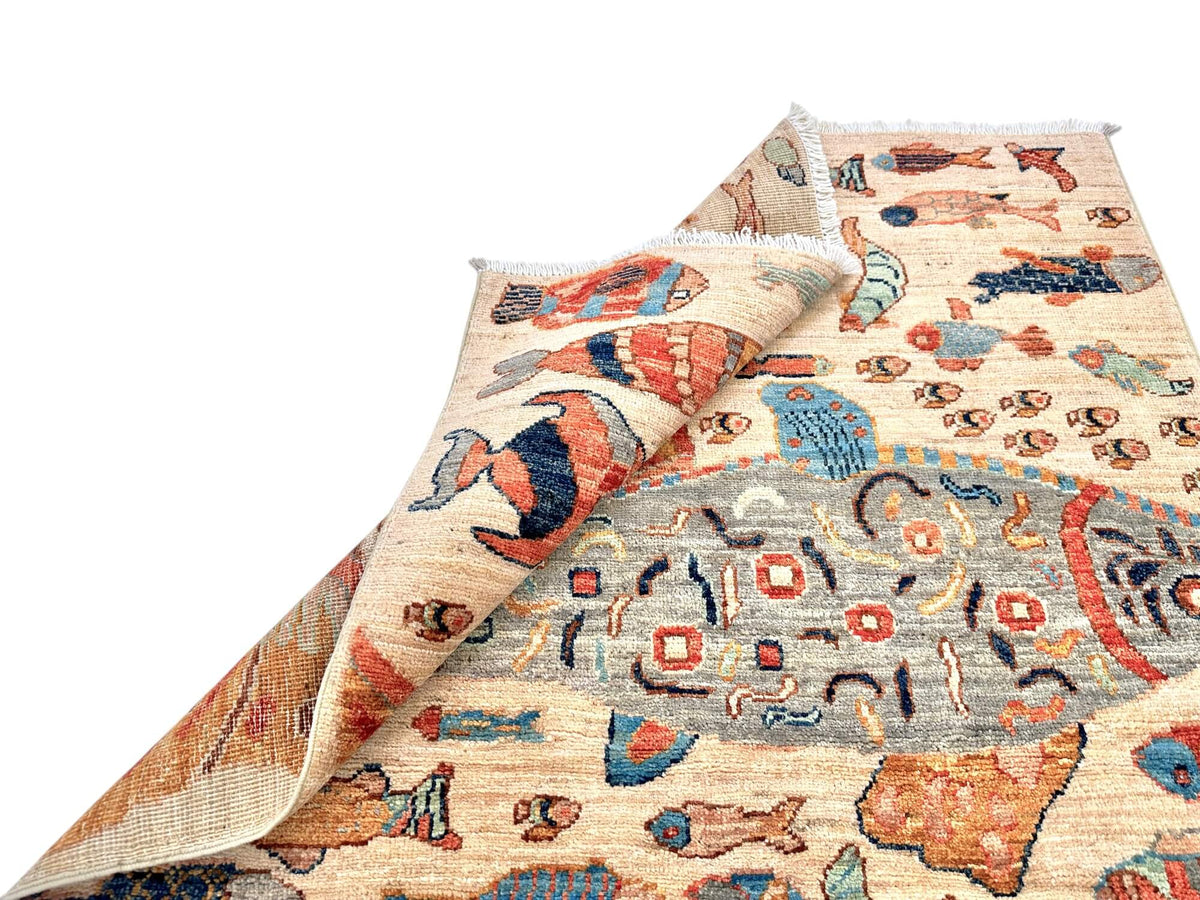 Fine Ariana - Oceanic (3'04"x5'00") ivory/multicolor