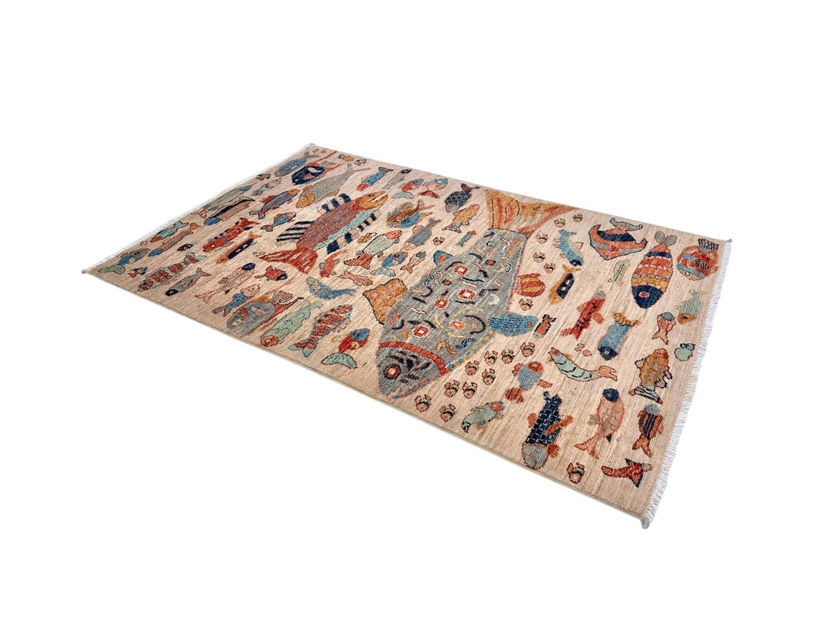 Fine Ariana - Oceanic (3'04"x5'00") ivory/multicolor