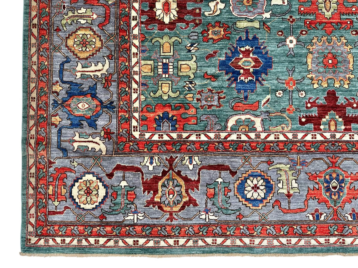 Fine Ariana - Sultanabad (8'10"x11'07") green/gray