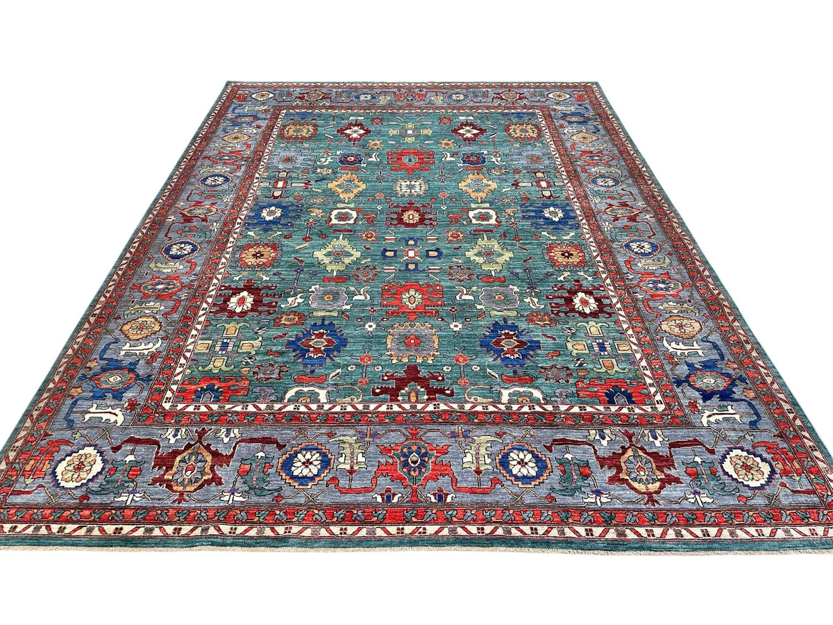 Fine Ariana - Sultanabad (8'10"x11'07") green/gray
