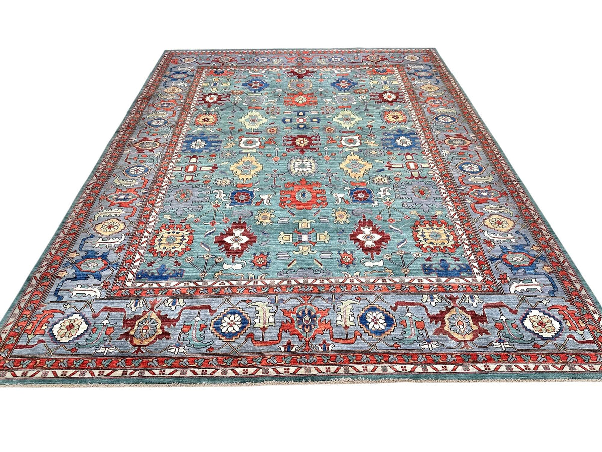 Fine Ariana - Sultanabad (8'10"x11'07") green/gray