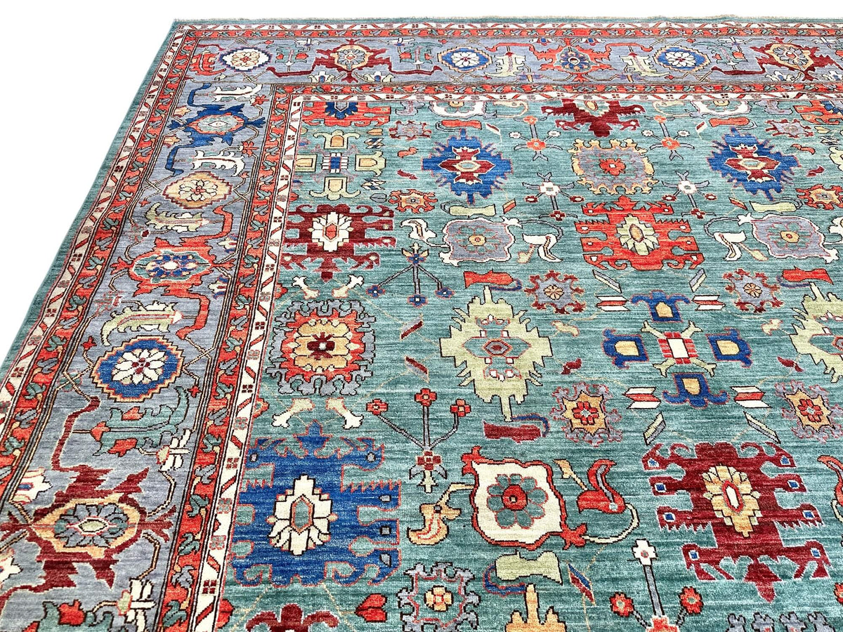 Fine Ariana - Sultanabad (8'10"x11'07") green/gray