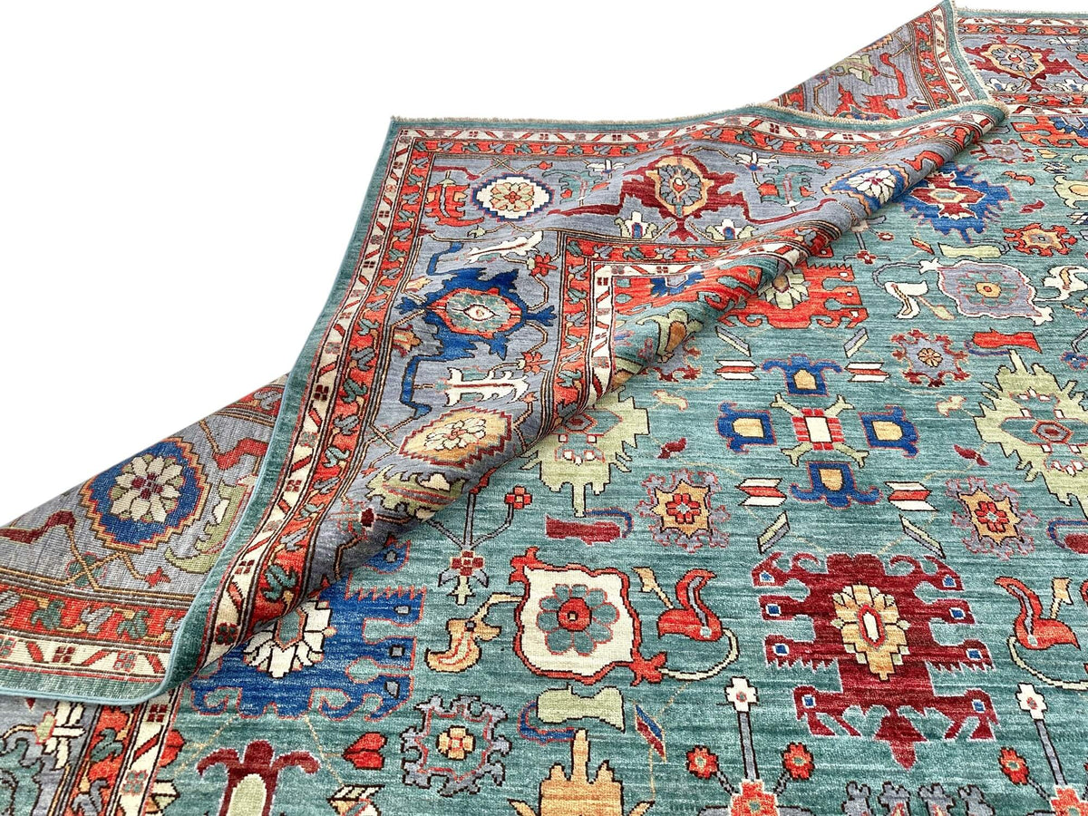 Fine Ariana - Sultanabad (8'10"x11'07") green/gray