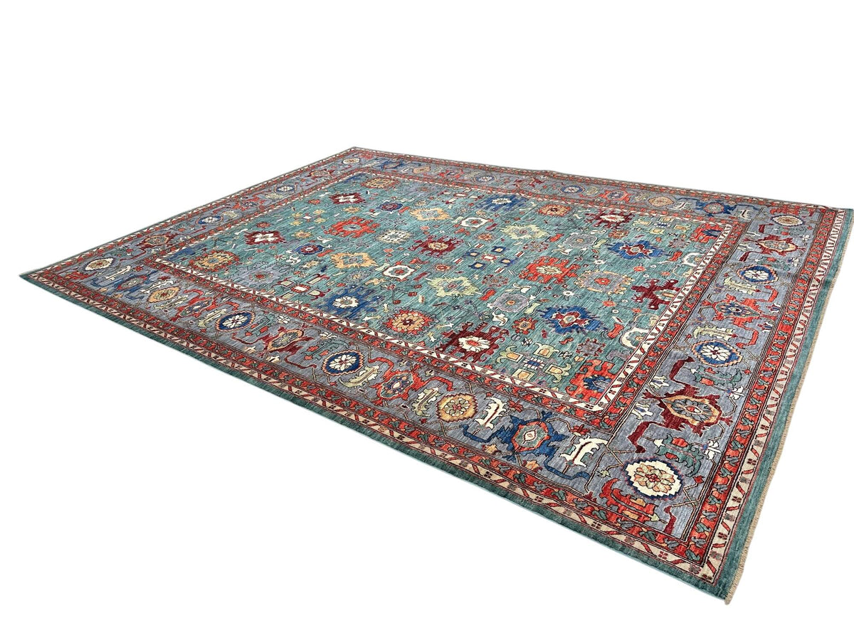Fine Ariana - Sultanabad (8'10"x11'07") green/gray