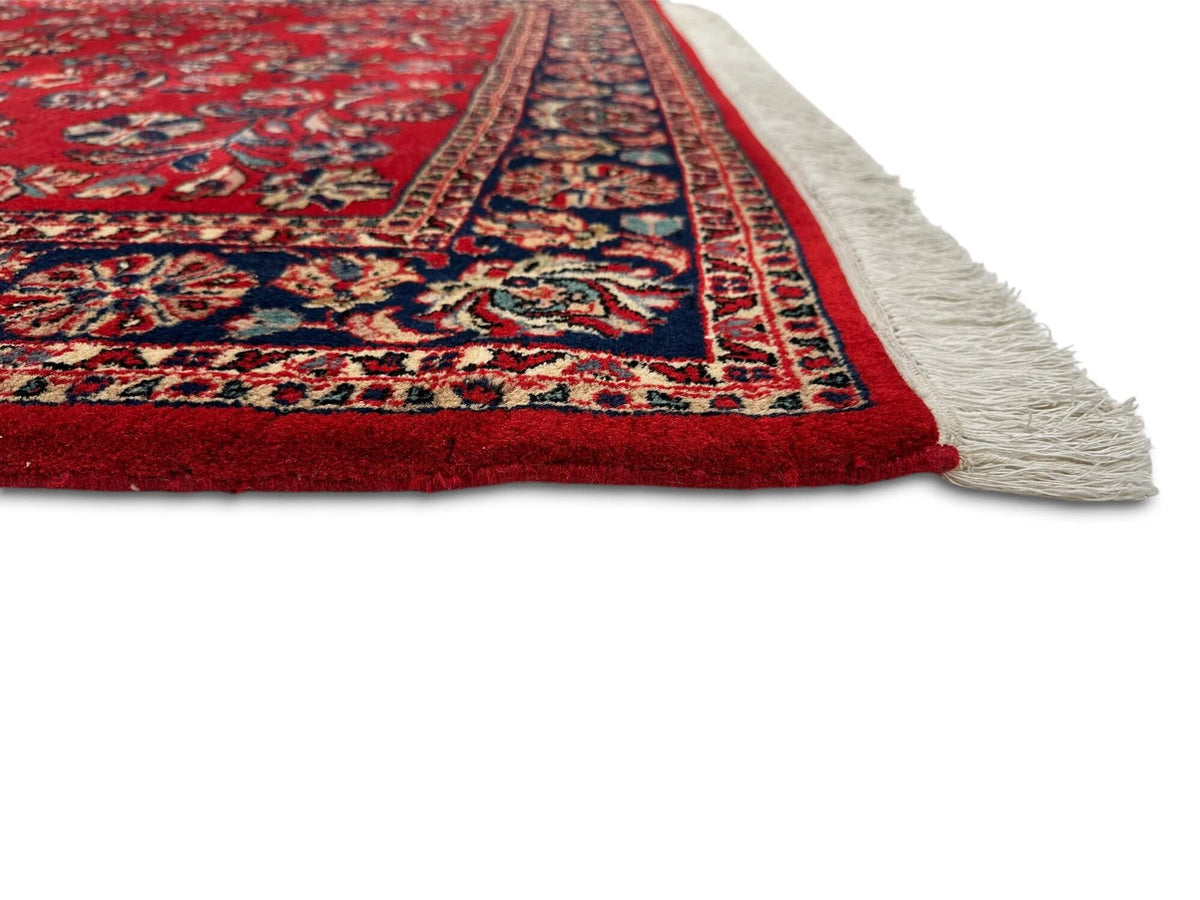 Vintage Indo-Persian - Sarouk (4'07"x6'08") red/navy