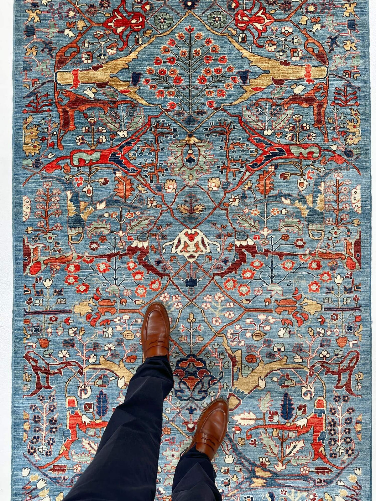 Faryab - Garus Bidjar (4'03"x11'09") lt.blue