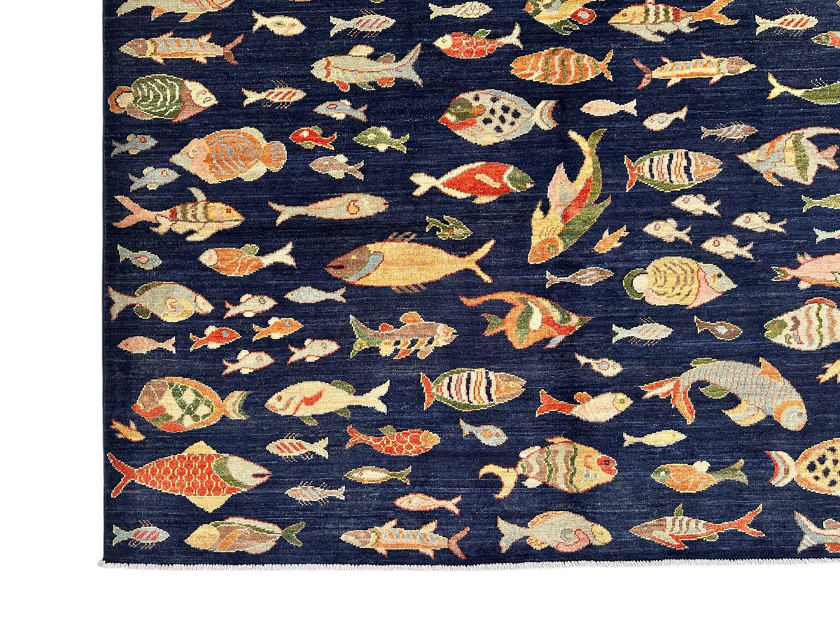 Fine Aryana - Oceanic (6'06"x9'08") navy/multicolor