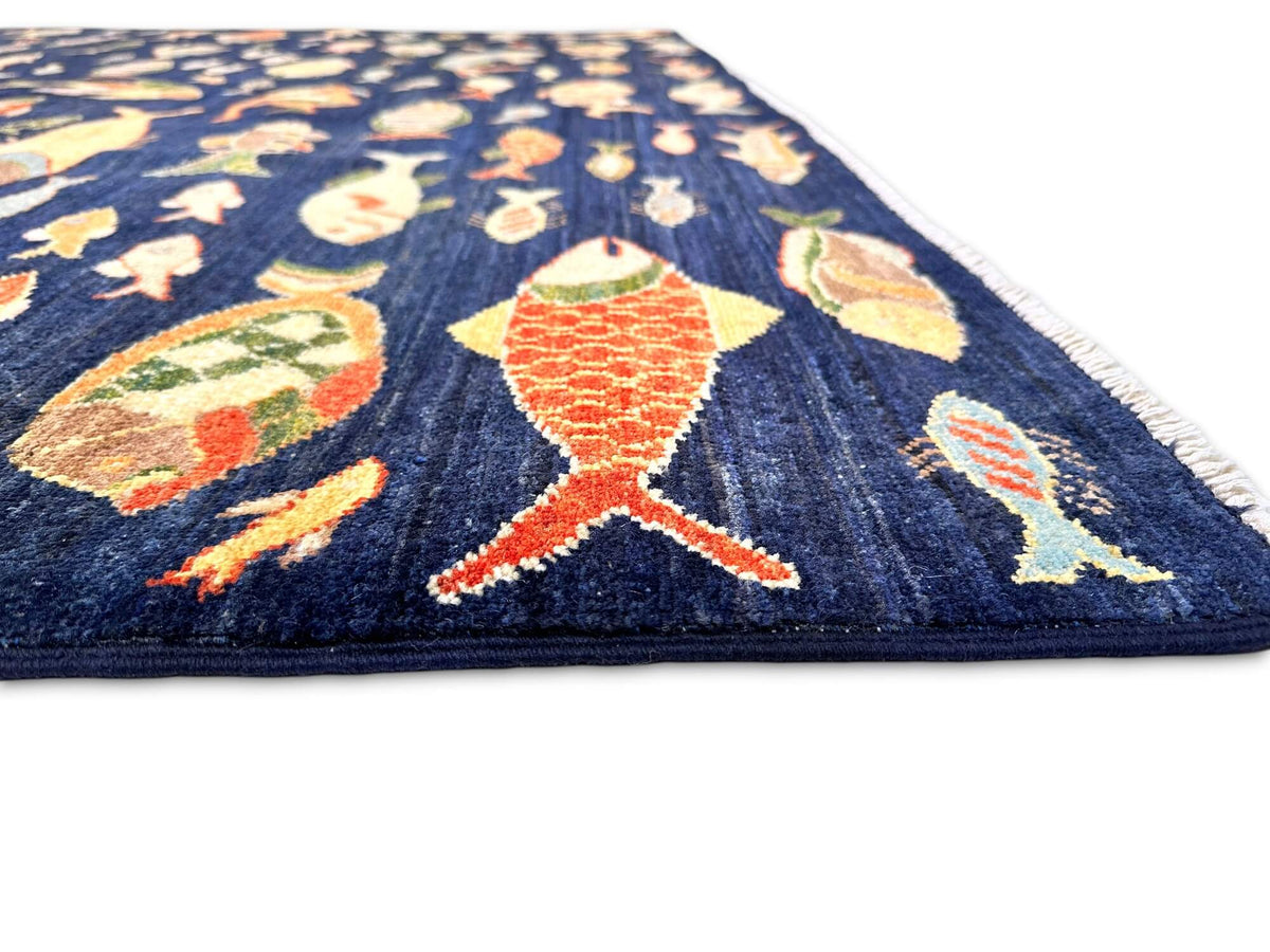Fine Aryana - Oceanic (6'06"x9'08") navy/multicolor