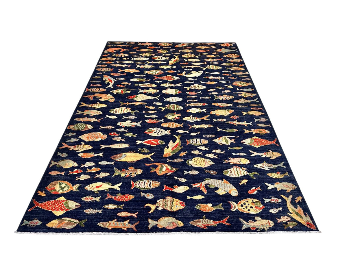 Fine Aryana - Oceanic (6'06"x9'08") navy/multicolor
