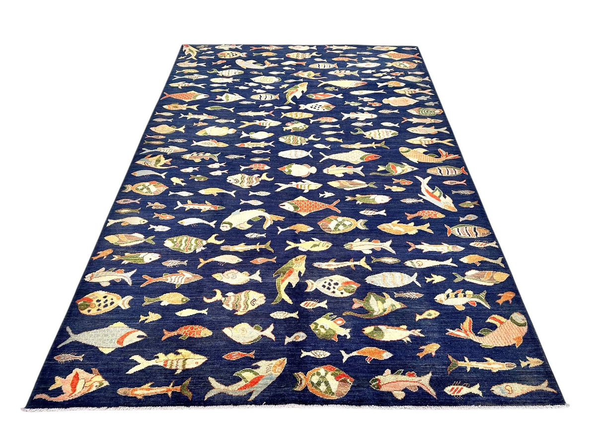 Fine Aryana - Oceanic (6'06"x9'08") navy/multicolor