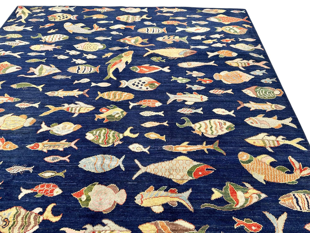 Fine Aryana - Oceanic (6'06"x9'08") navy/multicolor