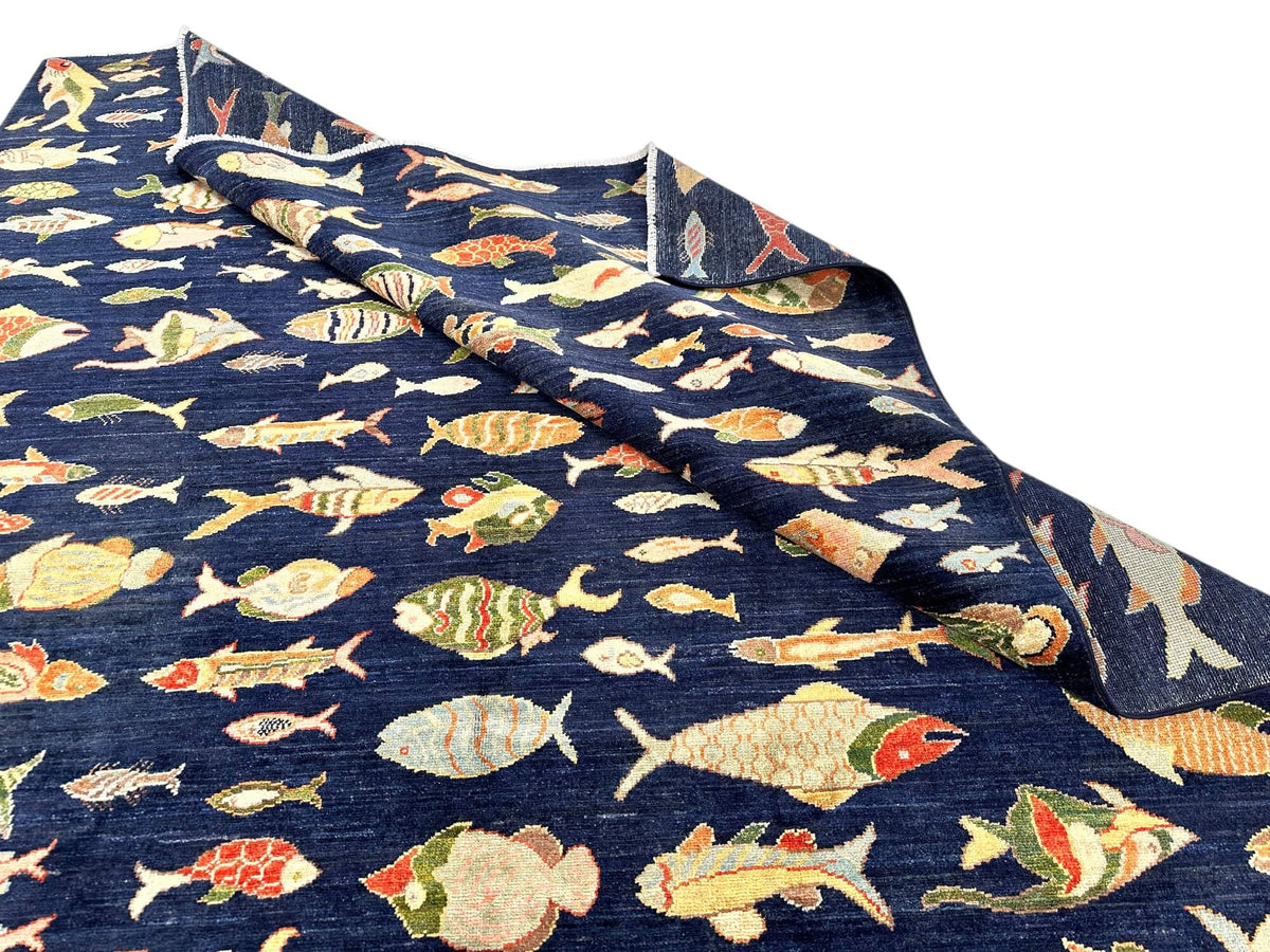 Fine Aryana - Oceanic (6'06"x9'08") navy/multicolor