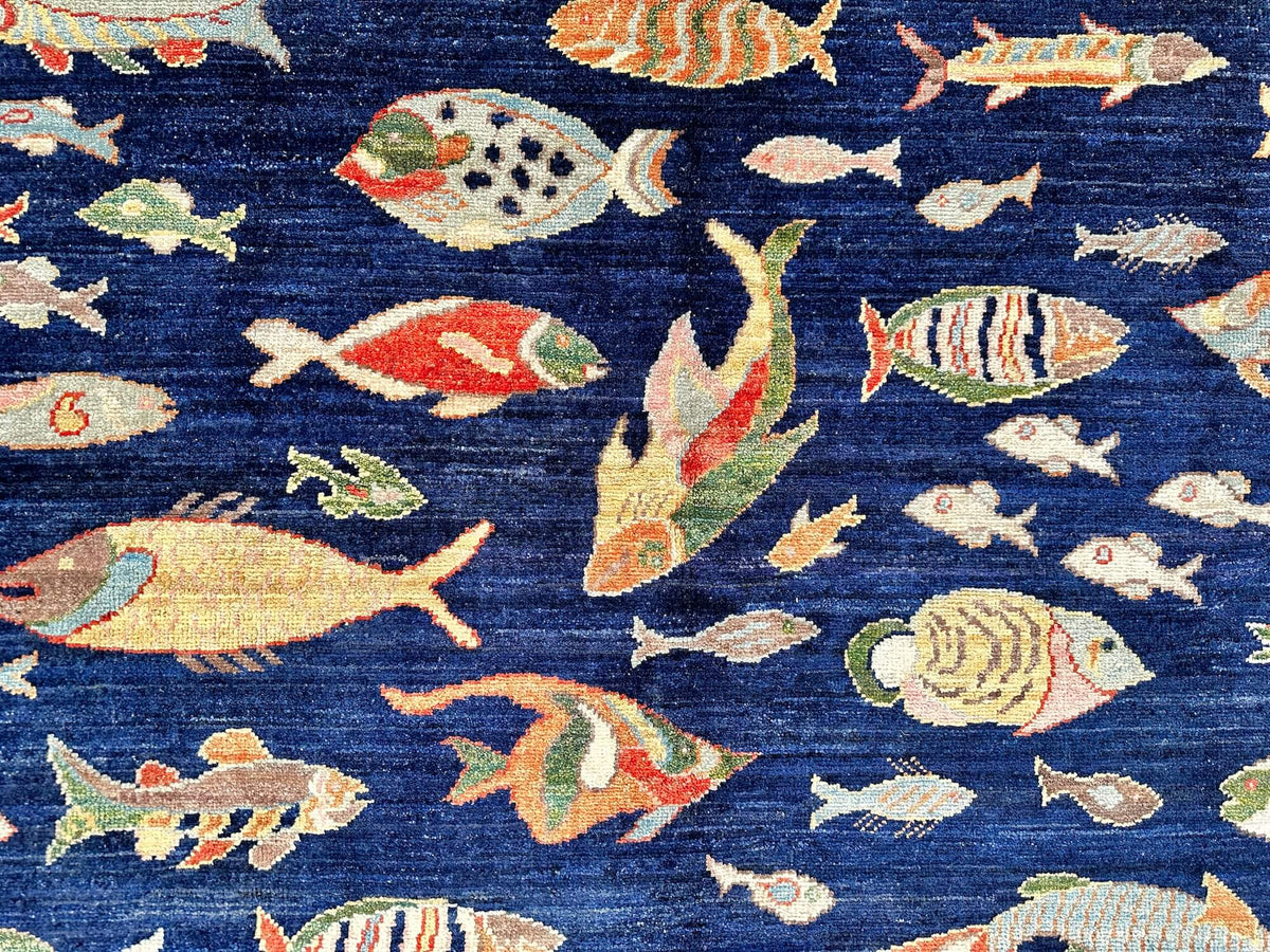 Fine Aryana - Oceanic (6'06"x9'08") navy/multicolor