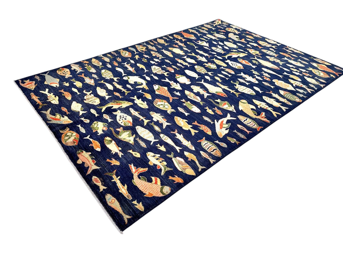 Fine Aryana - Oceanic (6'06"x9'08") navy/multicolor