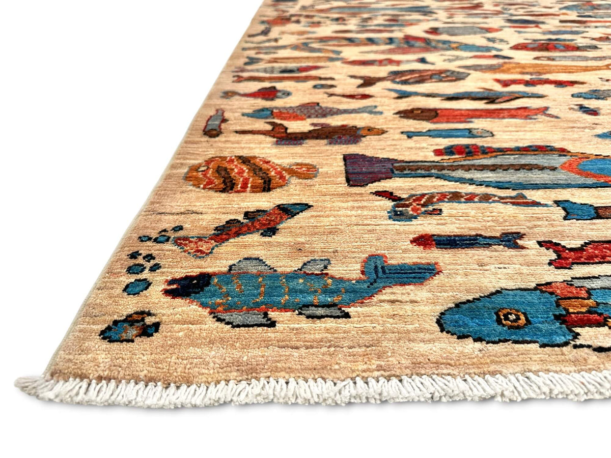 Fine Aryana - Oceanic (5'11"x9'00") ivory/multicolor