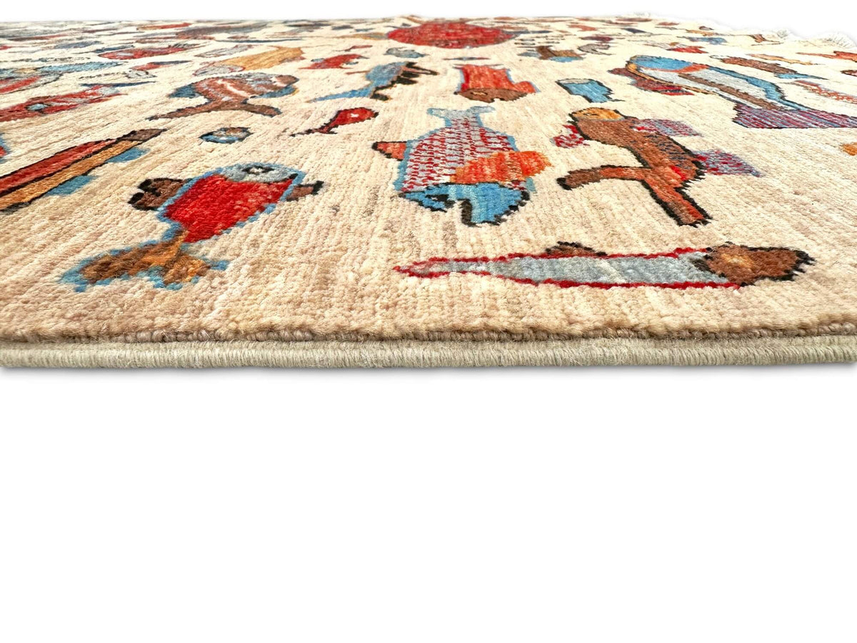 Fine Aryana - Oceanic (5'11"x9'00") ivory/multicolor