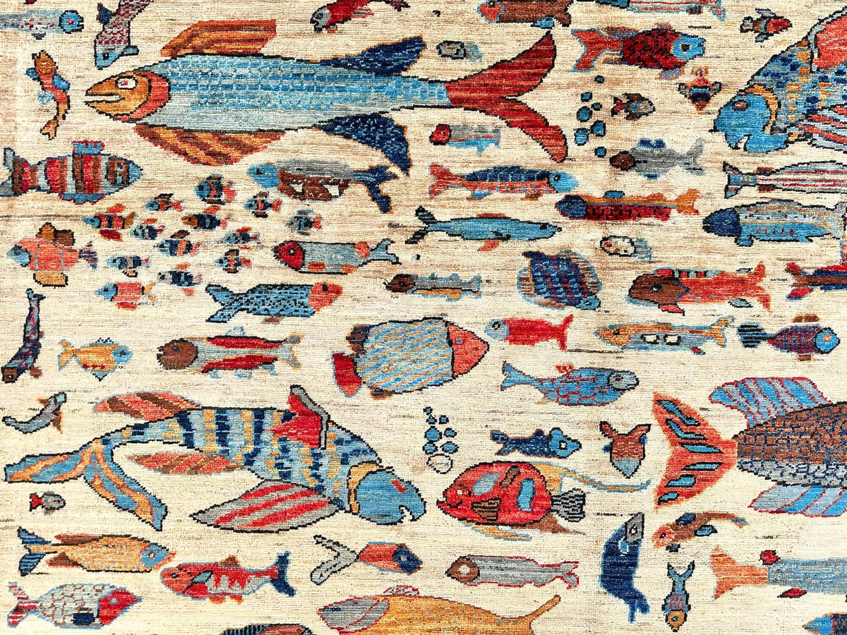 Fine Aryana - Oceanic (5'11"x9'00") ivory/multicolor