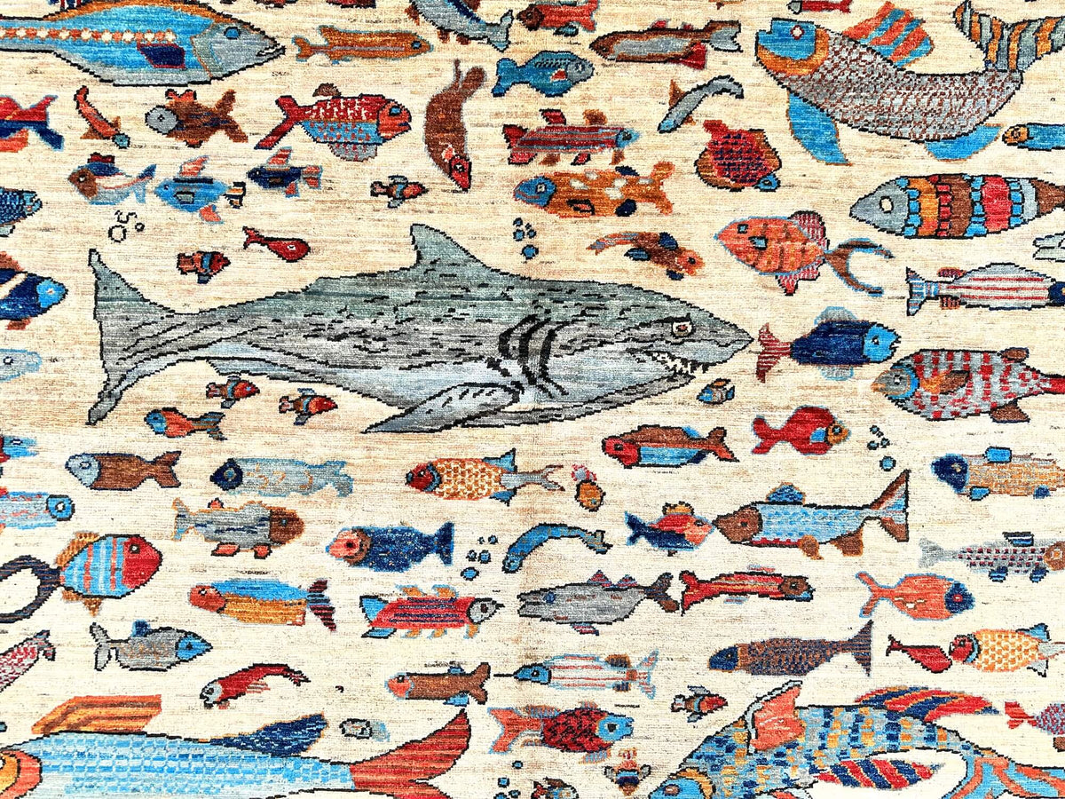 Fine Aryana - Oceanic (5'11"x9'00") ivory/multicolor