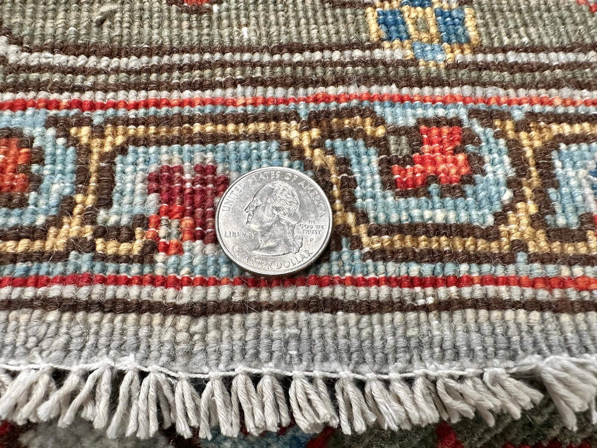 Faryab - Gerus Bidjar (6'01"x8'10") light gray/dark sage