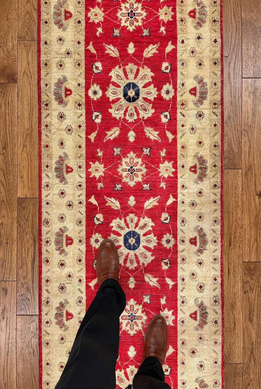 Aryana - Sultanabad-Mahal (2'10"x16'00") red/light gold