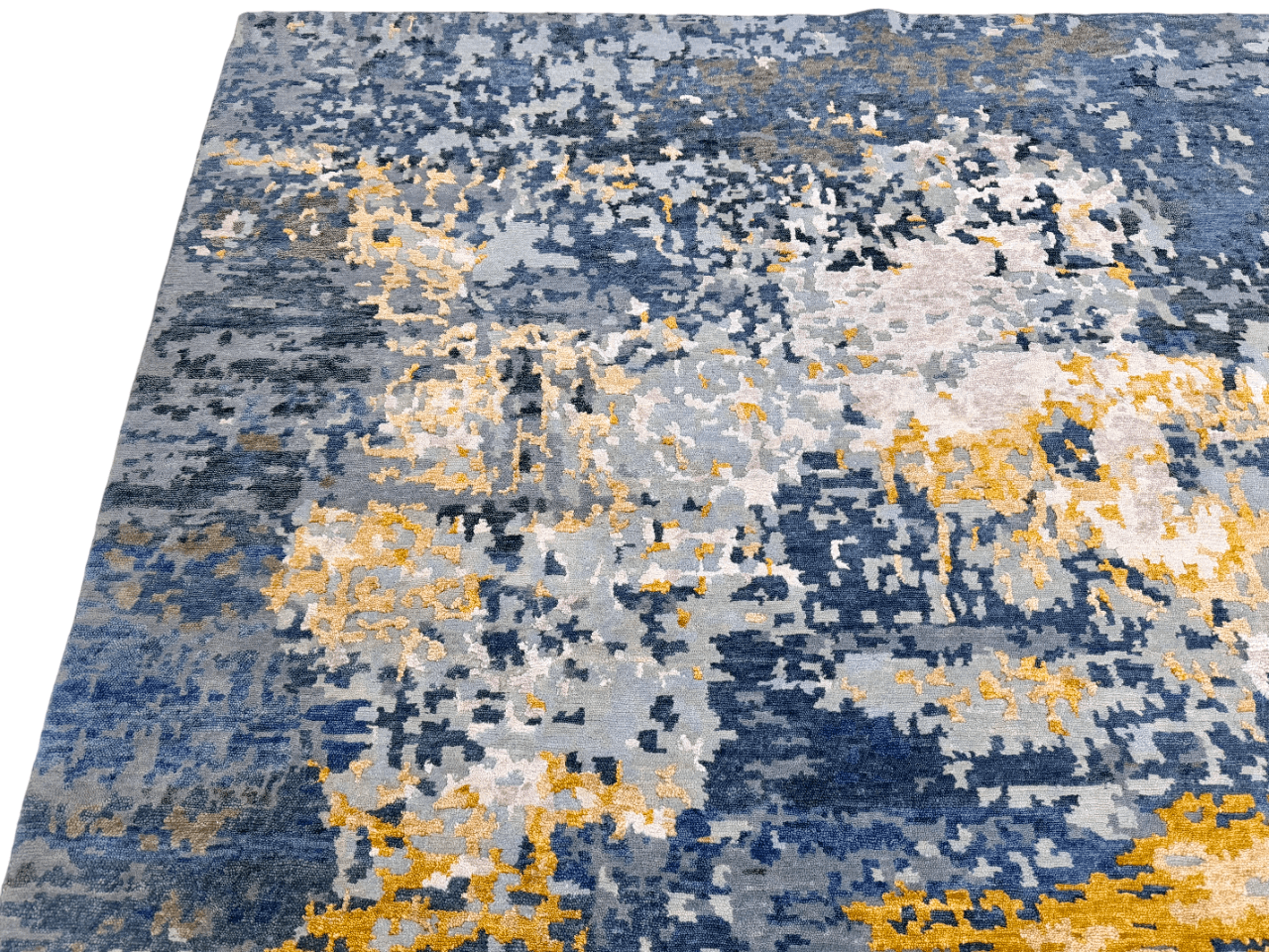 Contemporary Abstract (6x9) blue/gold