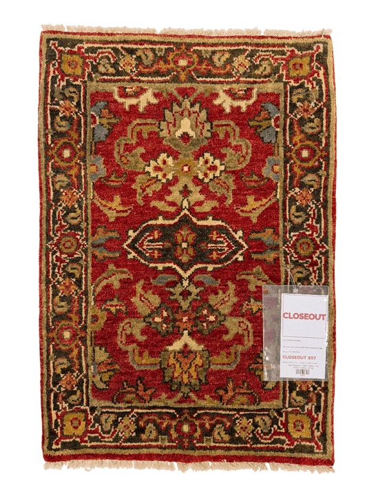 Indo-Oushak (2x3) red/brown