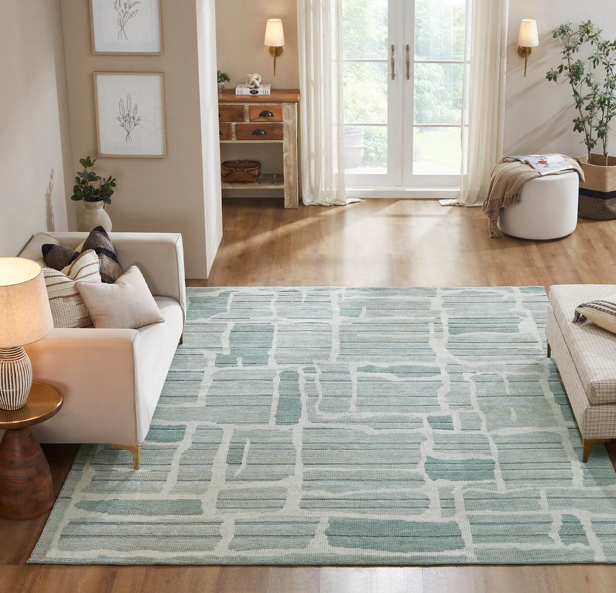 Izette Collection 12682 - Tile blue