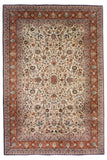 Vintage Sino-Isfahan Design (6'09"x10'06") ivory/rust/blue