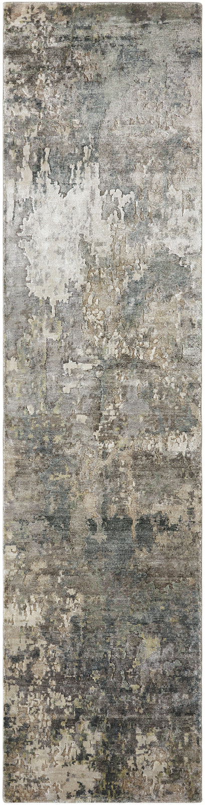 Journey Collection 13022 Green/Gray