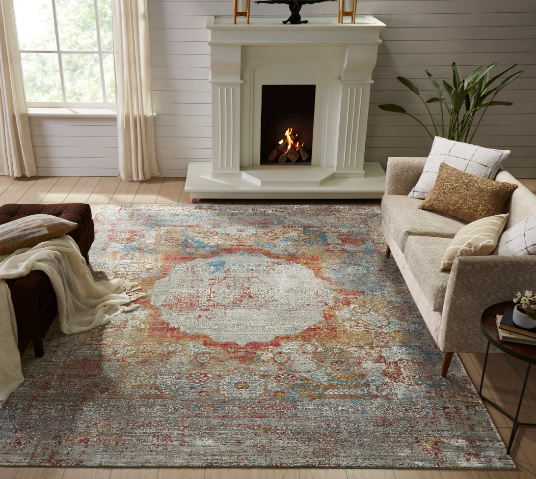 Mamluk Design mach loom (9'09" x 13'09") gray/rust