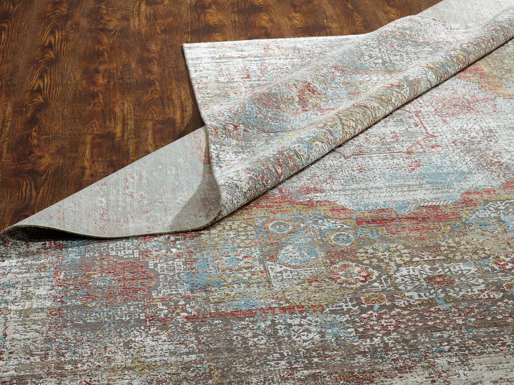 Mamluk Design mach loom (9'09" x 13'09") gray/rust
