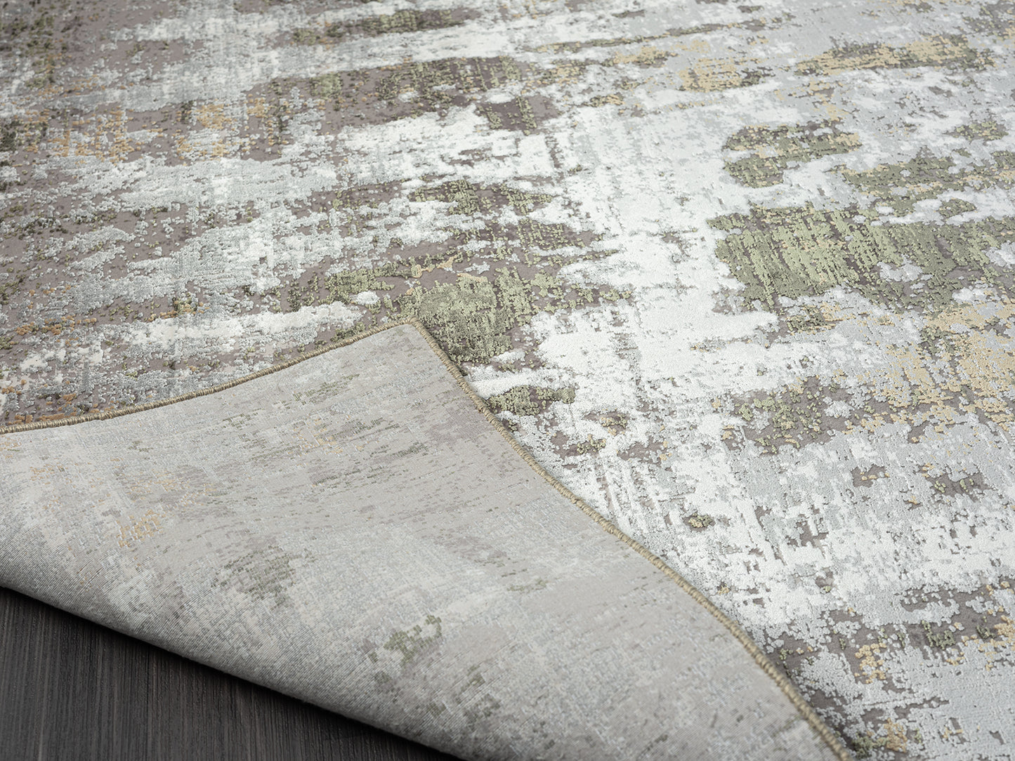 Kleo Collection 13482 Green/Gray/Neutral