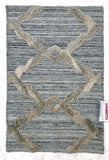 Modern high-low textured light blue 2x3