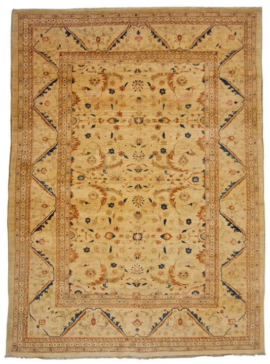 Vintage Vegetable-Dyed Chobi-Peshawar (approx. 6x9) light gold