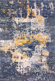 Contemporary Abstract (6x9) blue/gold