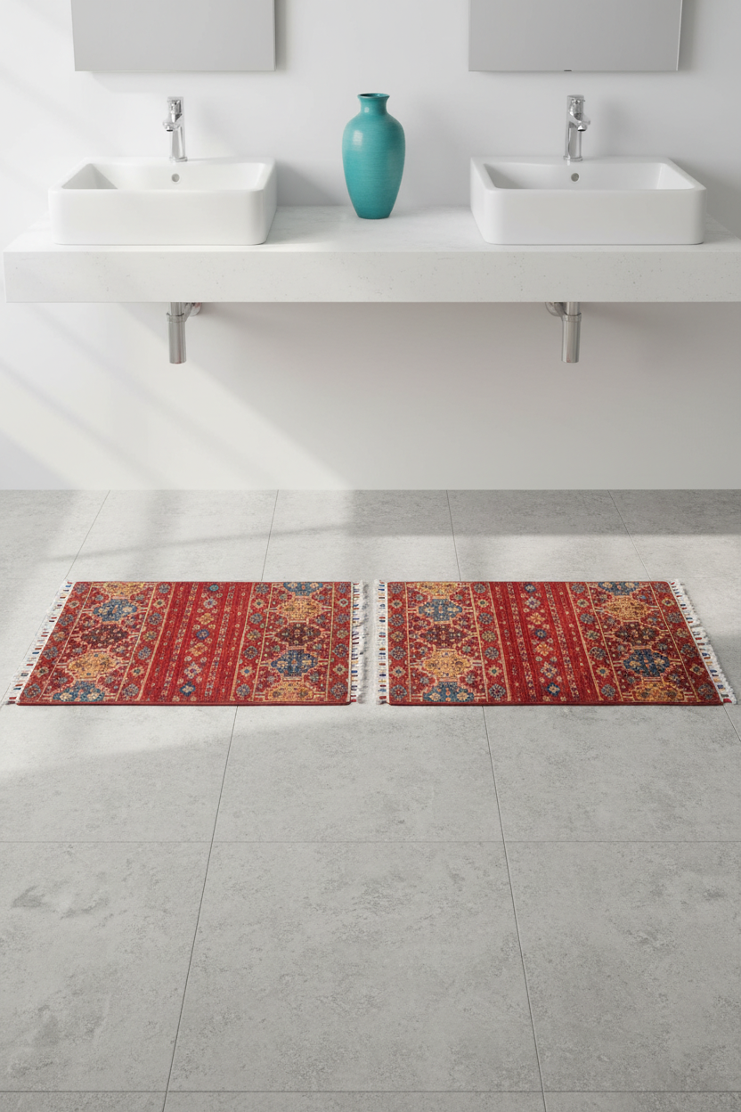 Afghan Khorjin (2'00"x3'04") red