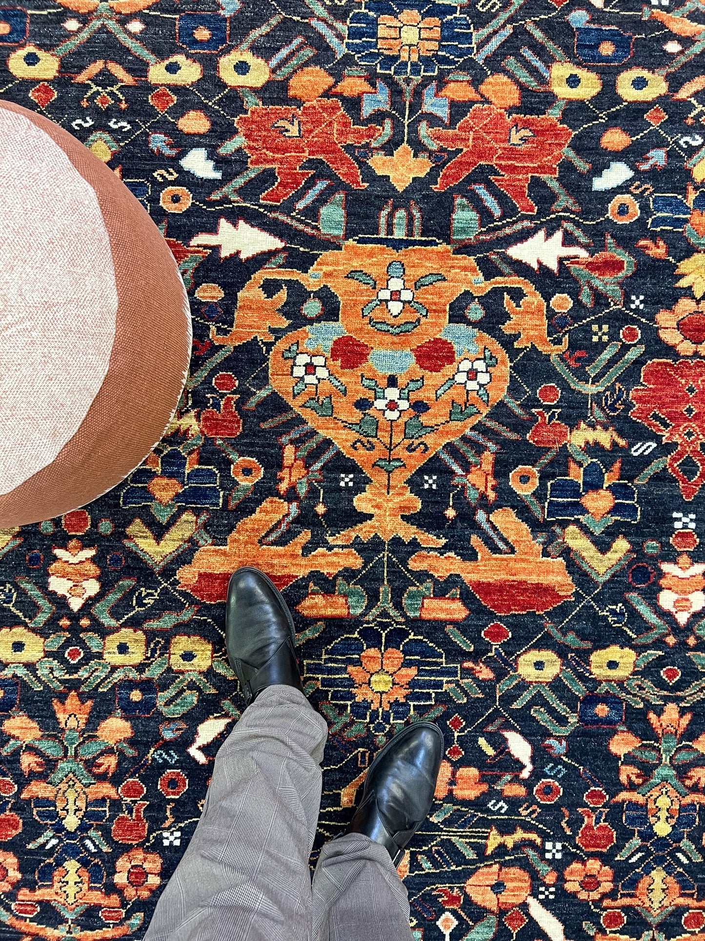 Persian Vase Design (8x10) black/multicolor