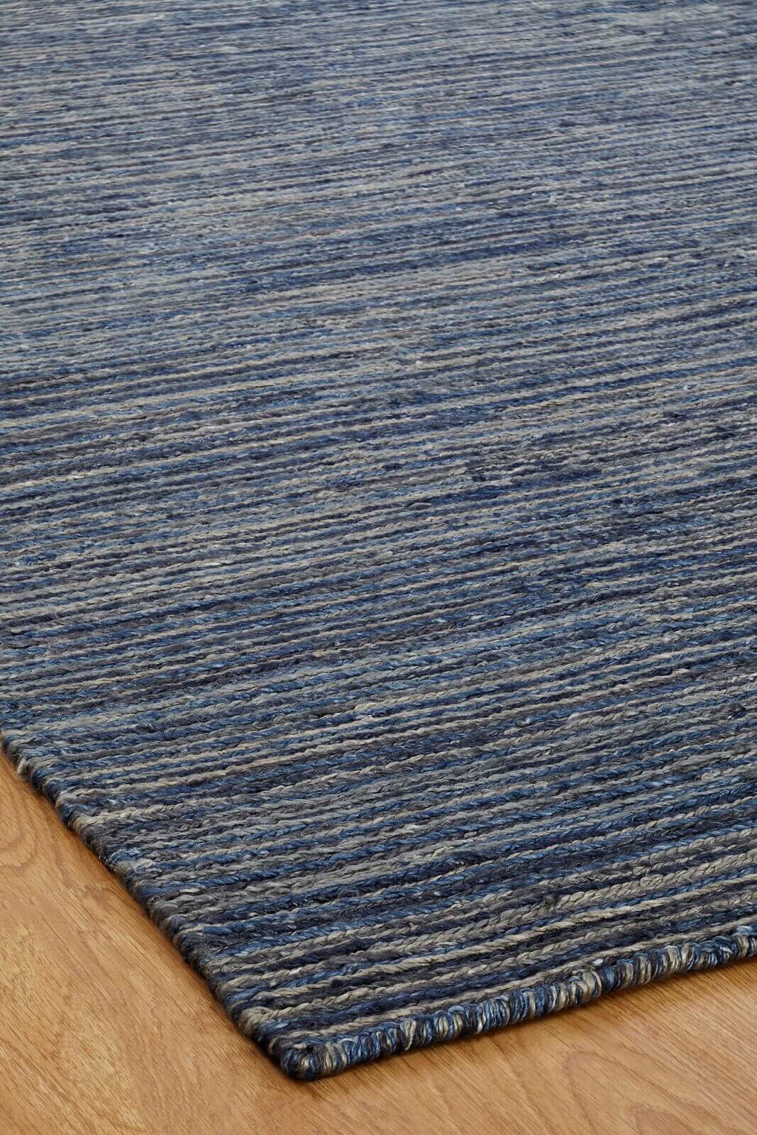 Modern silky soumak flat weave (6x9) navy
