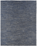 Modern silky soumak flat weave (6x9) navy
