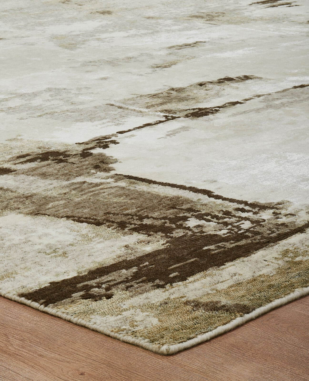 Ontario Collection 111682 Brown Tones/Ivory Abstract