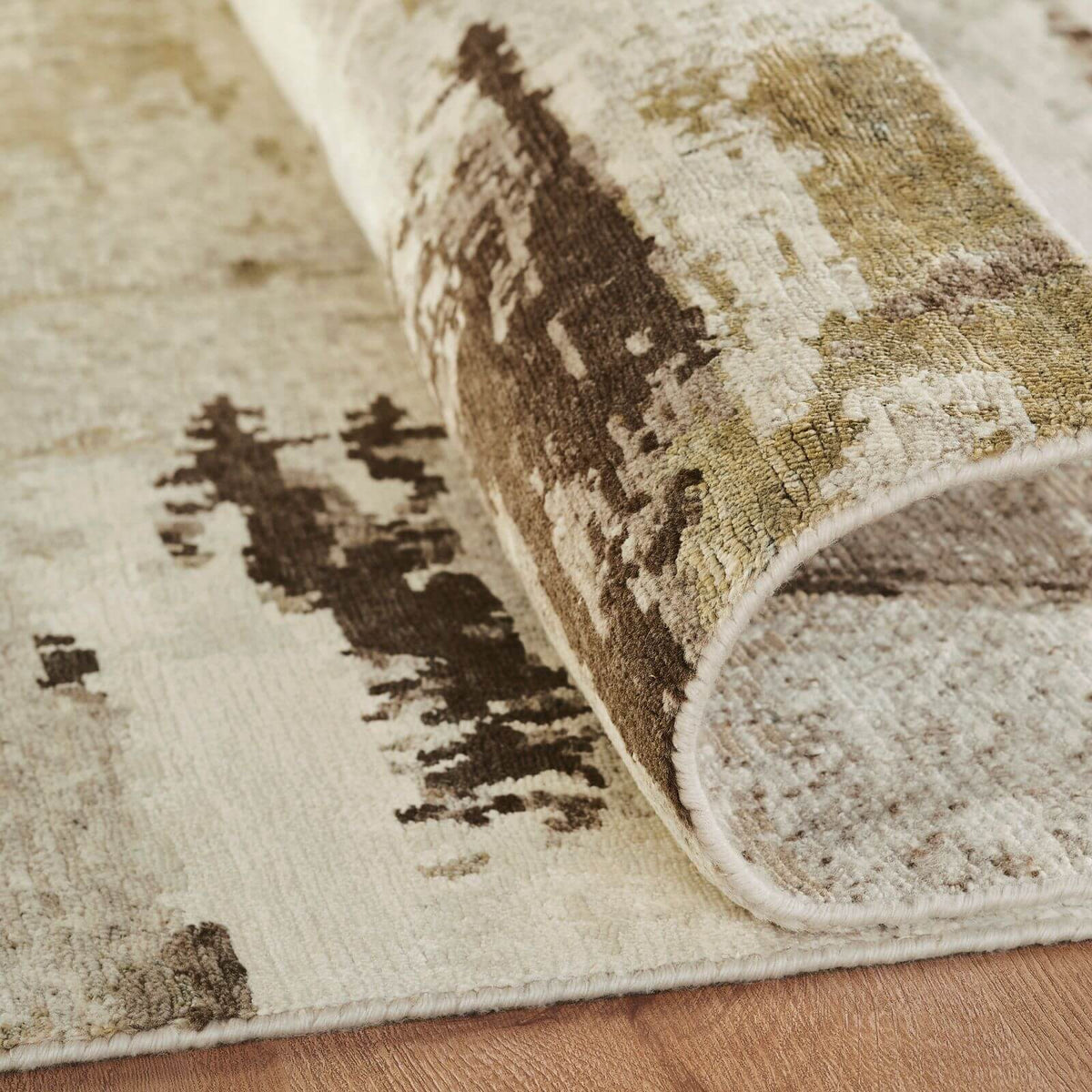 Ontario Collection 111682 Brown Tones/Ivory Abstract