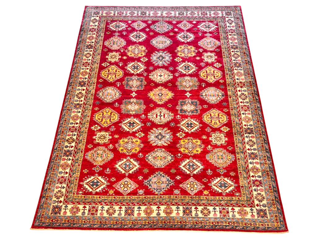 Super Kazak (10'09"x14'01") red/ivory
