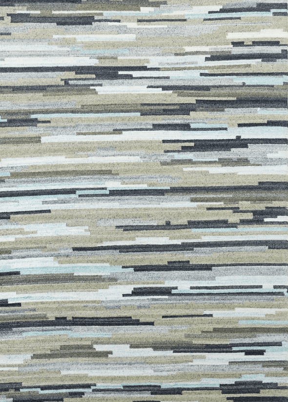 Modern Horizontal Design (4x6) gray/lt.blue/ivory