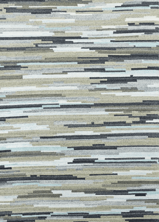 Modern Horizontal Design (4x6) gray/lt.blue/ivory
