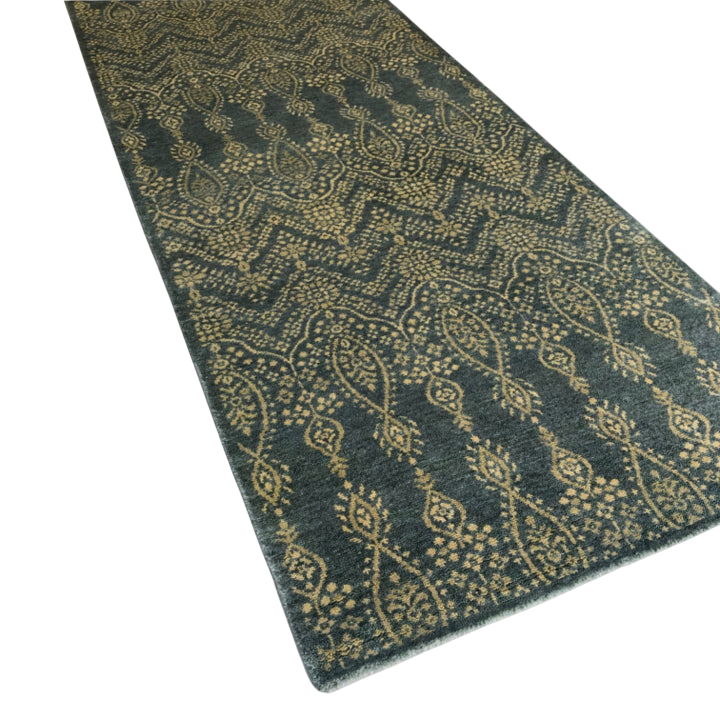 Arabesque Design Teal 10' Runner