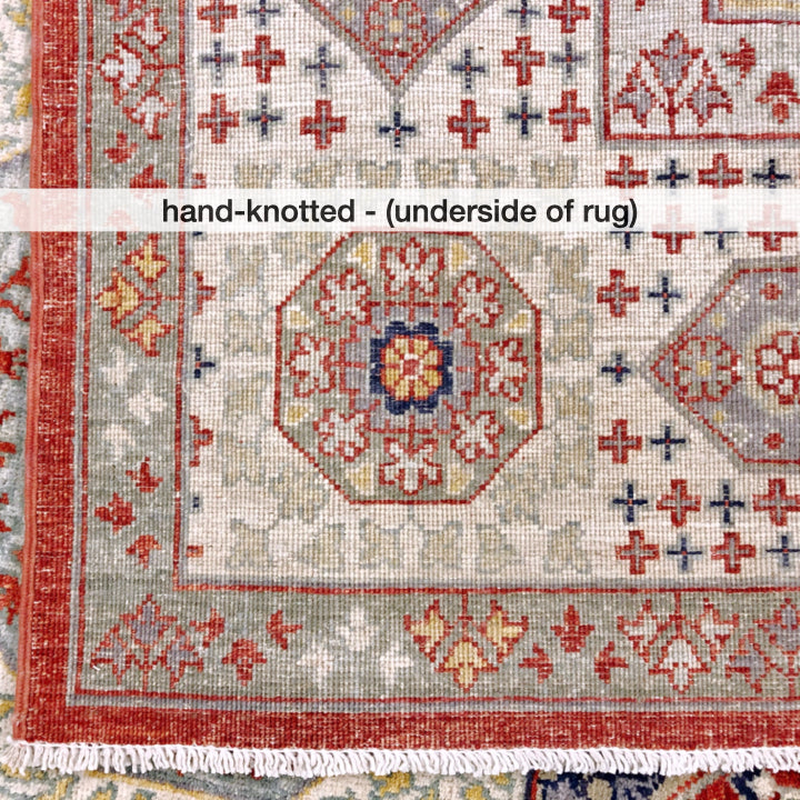 Afghan Mamluk (8'00"x10'02") red/ivory