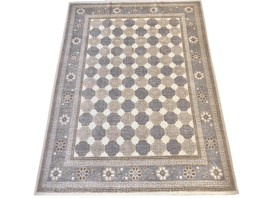 Antique-Washed Khotan (8'11"x11'10") ivory/gray